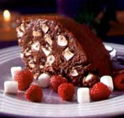 Chokladglass med marshmallows - Rocky Road