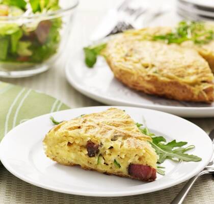 Frittata di pasta con gli zoccoli