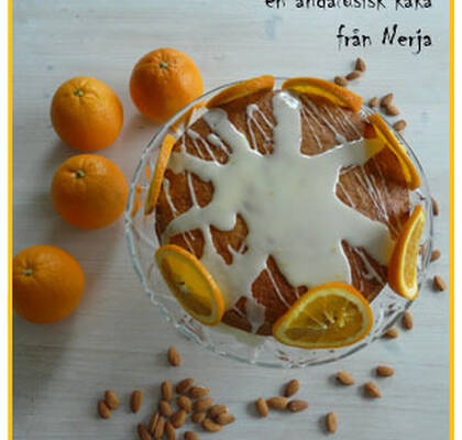 Apelsin- och mandelkaka en andalusisk kaka