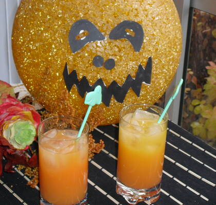 Halloweendrink: Passoã pumpkin shock