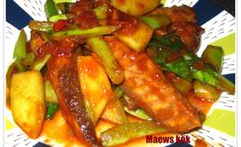 Kinesiska kale med makrill, stark
