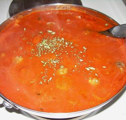 Italienska köttbullar i härlig tomatsås