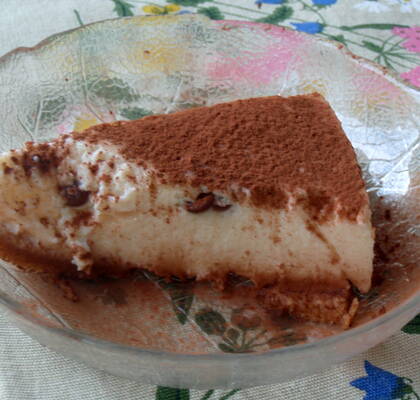 Fryst päronchoklad cheesecake