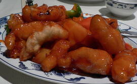 Kinesisk sötsur sås till stekt kyckling eller anka