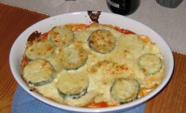 Vegetarisk lasagne med zucchini