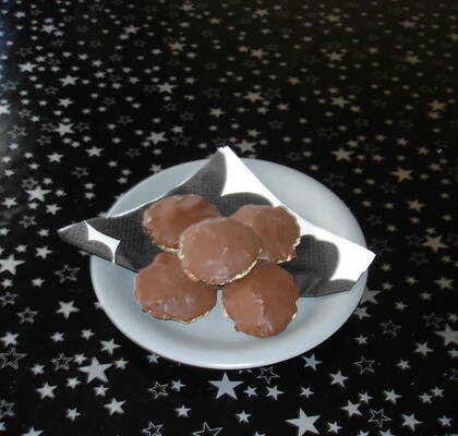 Chokladbiskvier med mald mandel