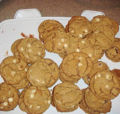 Vitchocklad cookies