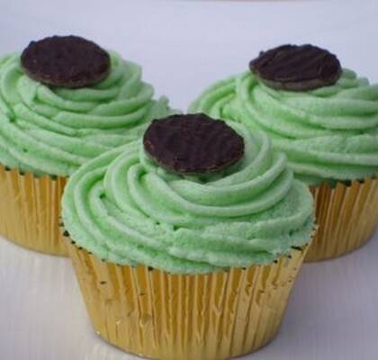 Mintchoklad cupcakes