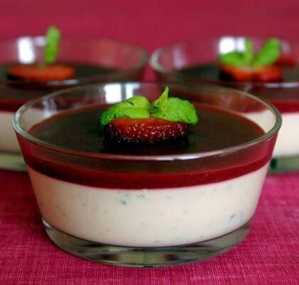 Rabarberpannacotta