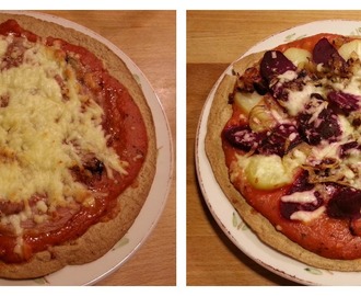 Tortilla Pizza i to udgaver