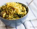 Vegansk vinter pasta med græskarkerne pesto