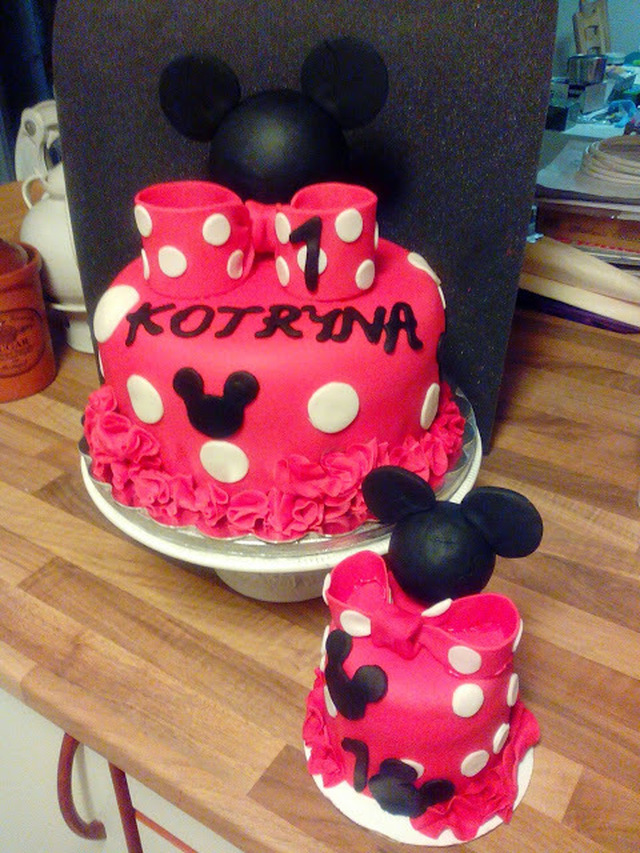 Minnie Mouse cake for Kotryna 1 year