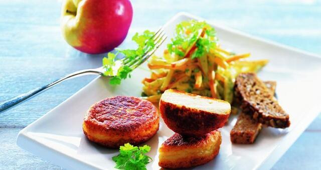 Fiskefrikadeller med sprød grønsagsremoulade