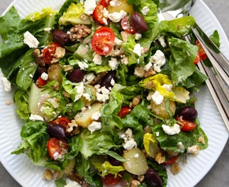 Salat inspireret af Middelhavet
