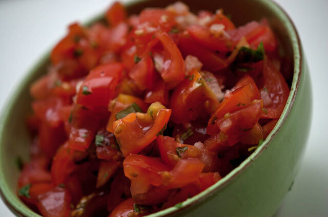 Hjemmelavet tomatsalsa – god til mexikansk mad
