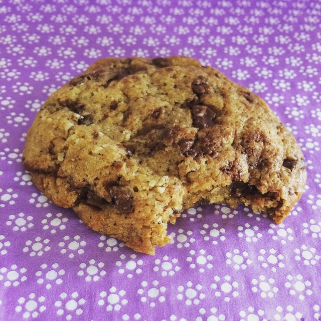 Cookies m. chokolade og havregryn.