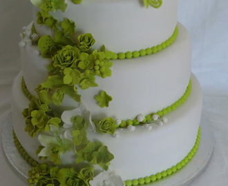 Bryllup i limegrøn