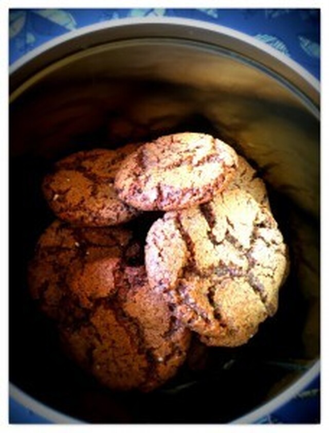 Chokolade cookies, skøn til eftermiddags kaffen.