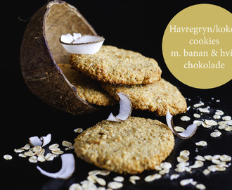 Havregryn / kokos cookies