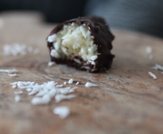 Hjemmelavet bounty – overtrukket med chokolade