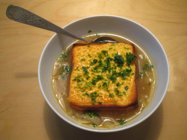 Fransk løgsuppe