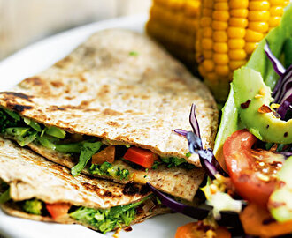 Quesadillas med salatremix