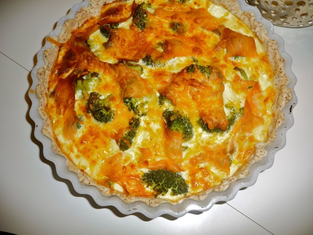 Broccoli-Lakse tærte