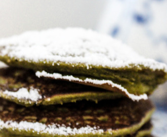 Glutenfree Matcha banana pancakes