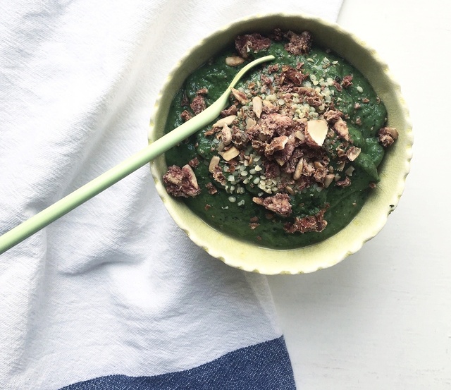 Grøn smoothie med grønkål & hampeprotein