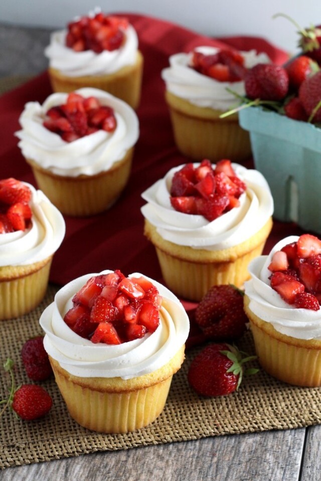 Strawberry Shortcake Cupcakes