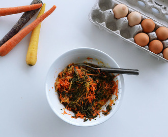 Opskrift på vegetar frikadeller med gulerødder og kål