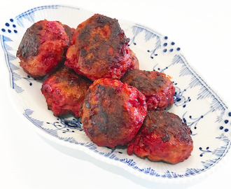 Rødbedefrikadeller