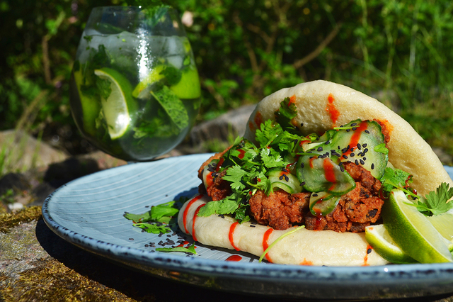 Gua Bao med Spicy Fried Chicken