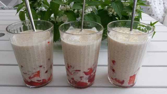 Jordbær-smoothie