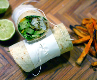 WRAP M. CHILI-LIME FISK OG FRITTER