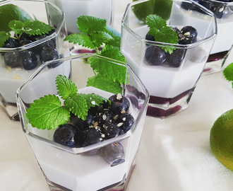 Kesamfromasj med blåbær & lime ♫♪♥♫