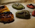 Grillede peberfrugter i olielage