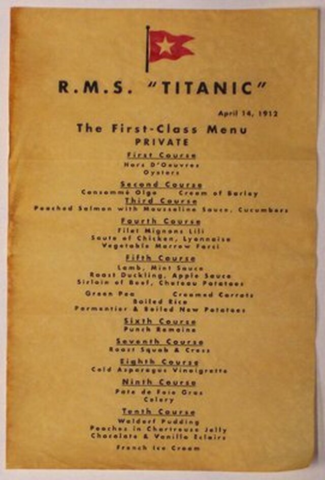 Det sidste måltid på Titanic