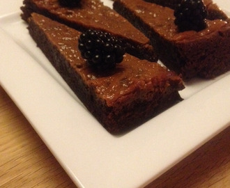 Brownie toppet med dulce de leche