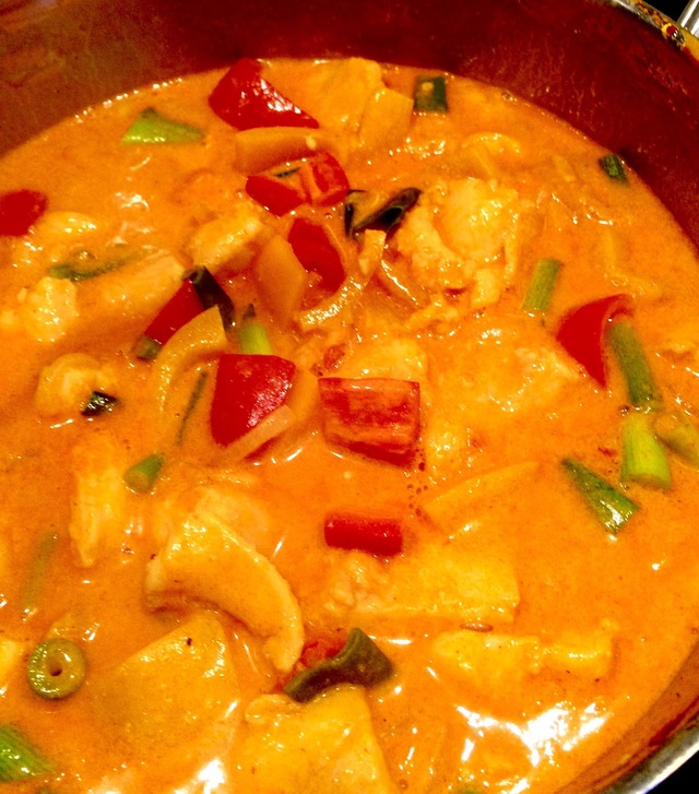 Rød fish curry - Thailand style