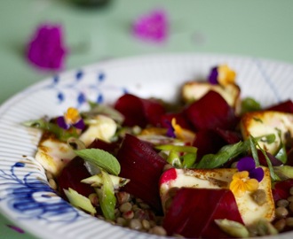 Mættende Salat med Linser og Rødbede