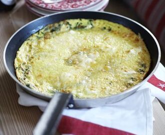 Frittata med ricotta og parmesan