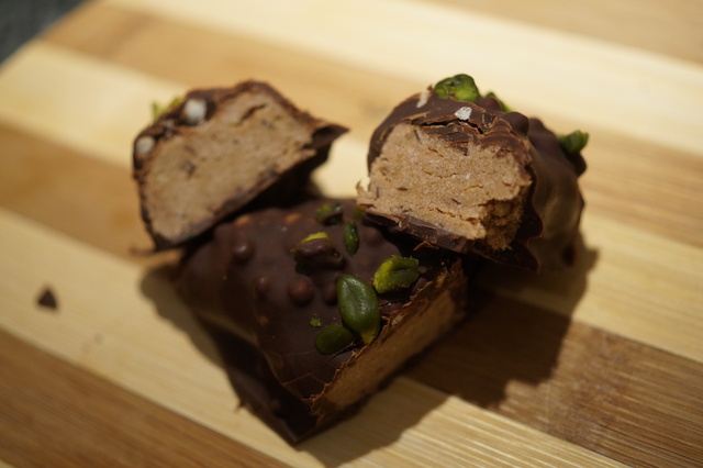 Proteinbar med Peanutbutter og Whey Crisp chokolade