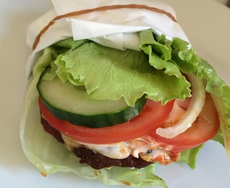 Low Carb Burger i Salatblad