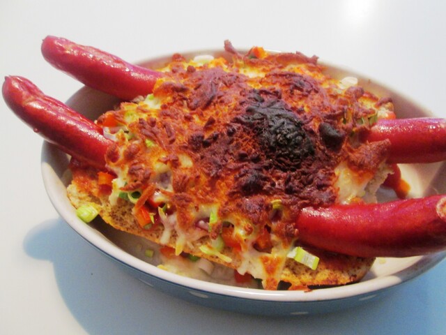 Gratinerede Hotdogs