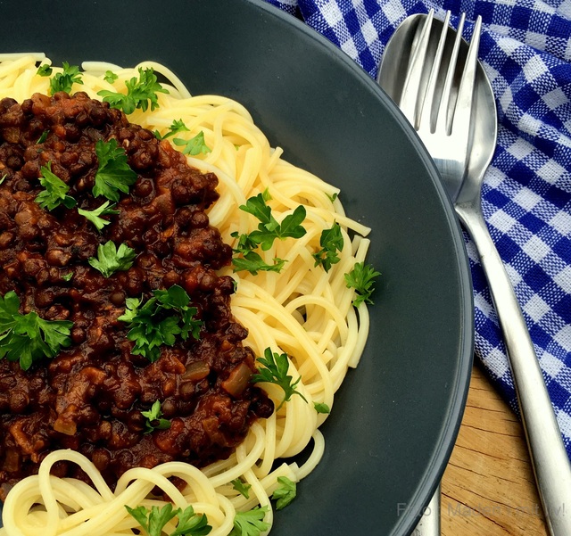 Spaghetti bolognaise – i vegetar udgaven…