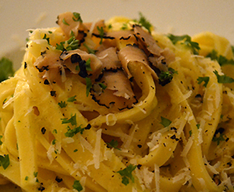 Pasta med frisk trøffel