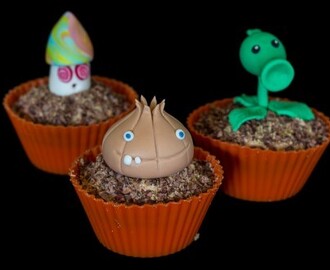Plants vs. Zombies cupcakes