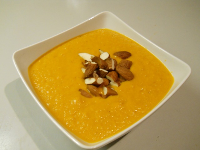 Cremet græskar suppe