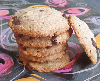 Mandel cookies med chokolade